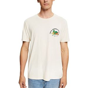 ESPRIT Heren T-shirt, 296/crème beige 2, XXL