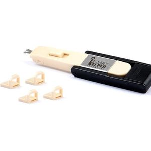 SmartKeeper Essentiële/4 x USB B-poort-blokkers + sleutel/beige