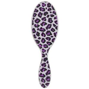 WetBrush Originele Detangler haarborstel met Ulta zachte Intelliflex borstelharen om knopen voorzichtig te scheiden met gemak, scheurt het haar niet, voor alle haartypes, safari roze luipaard