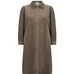 Part Two EyvorsPW Female Regular Fit 3/4 Mouw Jurk, Walnoot, 42