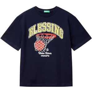 United Colors of Benetton T-shirt, Blauw, 130