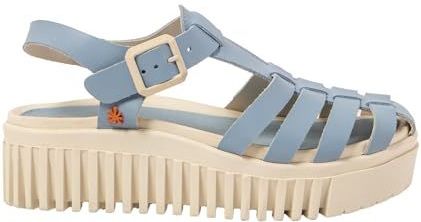 Art - Brighton - Leren Sandalen - Blauw - 3 tot 5 cm - Gesp - Casual