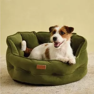 Rosewood Joules Chesterfield Hondenbed – Groot, Kaki – Gewatteerd, Antislip, Luxe – Voor Middelgrote En Grote Honden – Machinewasbaar