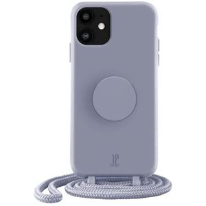 PopSockets x Just Elegance - Telefoonhoesje voor iPhone 11 met een verwijderbare gevlochten koord en een PopGrip met verwisselbare PopTop - Purple