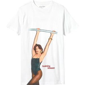 Sony Unisex Trainingsseizoen T-shirt Training Seizoen T-Shirt, Wit, L