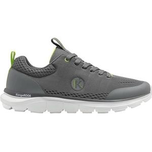 KangaROOS K-MKT Dore sneakers voor heren, Steel Grey/Lime, 42 EU, Steel Grey Lime, 42 EU