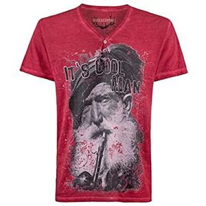 Stockerpoint Heren Coolman T-shirt, rood, S