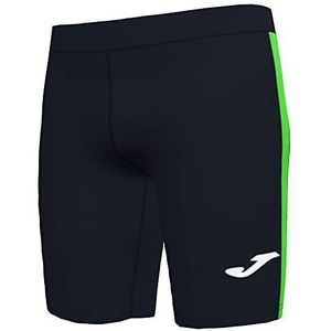 Joma Elite VII shorts voor kinderen, zwart-neongroen, 4XS-3XS