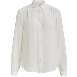 Vila Overhemd voor dames, losse pasvorm, wit (snow white snow white), M