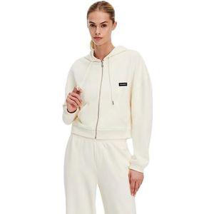 KARL LAGERFELD Essential Zip-Up, Ivory