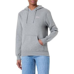 Sweatshirt met capuchon met Schott borduurwerk, SWCASUAL2, Grijs, XS