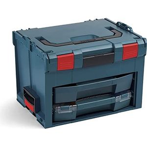 Bosch Sortimo LS-Boxx 306 professioneel blauw zonder logo | uitgerust met i-Boxx 72 inzetbakjes set B3 en LS-lade 72 leeg
