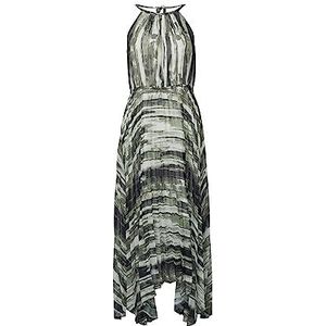 ESPRIT Collection midi-jurk van chiffon met geplooide plooien, 003/Black 3, 44