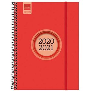 Finocam - Agenda Curso 2020-2021 E10, 155 x 212 weekoverzicht Espir label, rood, Spaans