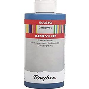 RAYHER 38052379 acryl knutselverf, fles 236 ml, echt blauw