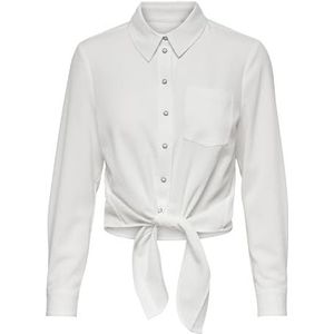 ONLY Dames Onllecey Ls Knot DNM Shirt Noos Blouse