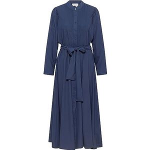 LYNNEA Damesjurk met lange mouwen 25225440-LY02, Marine, XXL, marineblauw, XXL