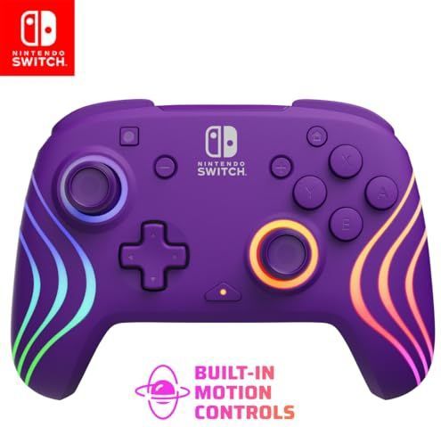 Afterglow - Wave - Draadloze Controller - Paars - Voor Nintendo Switch