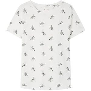 Springfield T-shirt voor dames, Granaatrood bedrukt, L