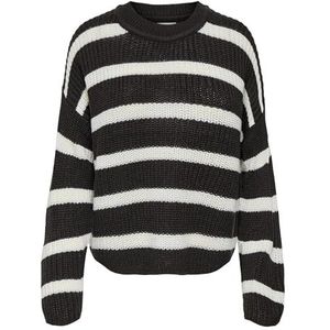 Jacqueline de Yong - Jdyjusty Stripe - Pullover - Chocolate Torte/Eggnog - Dames