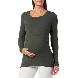 MAMA.LICIOUS Damesshirt met lange mouwen, groen, S