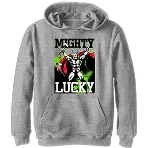 Marvel Boys Classic Luck Thor Capuchonsweater, Athletic Heather, S, Athletic Heather, S, sport heide, S