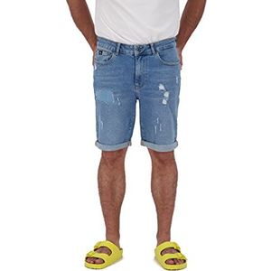 Alife and Kickin MorganAK korte broek voor heren, jeansshorts zomershorts S-XXXL, Light Denim Washed, 3XL, Light Denim Washed, 3XL
