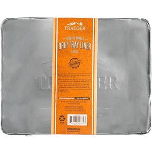 Traeger BAC458 Drip Tray Liner 5-Pack voor Ranger en Scout Draagbare Houtpelletgrill en Roker