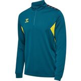 Hummel - Hmlauthentic Half Zip Sweat - Trainingsjack - Blauw Coral/Sulphur Spring