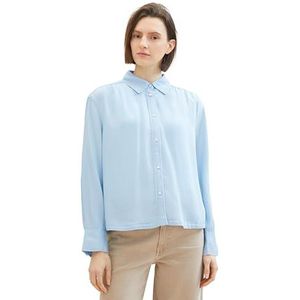 TOM TAILOR Damesblouse, 10112 - Clean Light Stone Blue Denim, 40