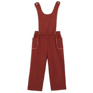 Gocco Lange tuinbroek voor meisjes, Rood, 9-10 Jaar