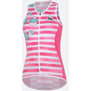 MB Wear Pastry Dames Unisex Volwassenen, Roze/Wit/Blauw, Turquoise, FR: S (Maat fabrikant: S)