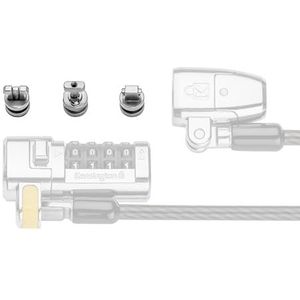 Kensington - ClickSafe 3-in-1 Anker - Zilver - Beveiliging van Notebooks