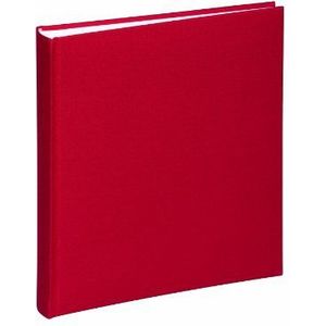 Pagna 10804-03 Fotoalbum 210 x 250 mm 40 pagina's, linnen omslag, wit fotokarton Kleur: rood