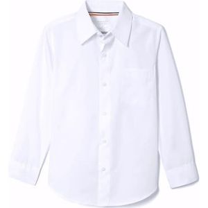 French Toast Jongensoverhemd met lange mouwen, van klassieke poplin, Wit, 10
