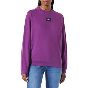 HUGO Sweatshirt voor dames, Open Purple542, XL