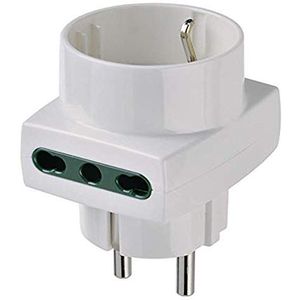 Enchufe Con Interruptor Vimar RI.00325N Adaptador Múlt. S17+2P17/11+P30 Negro Enchufe Multiple Pared