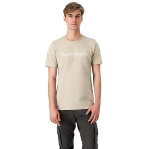 Teddy Smith T- Mason MC T-shirt voor heren, Beige Stone China, XXL