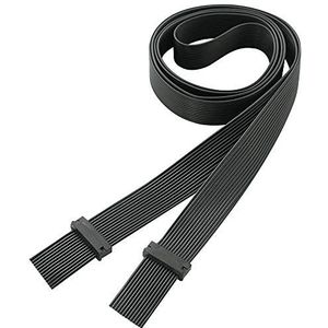n.A. Platte kabel Geschikt voor connector: Scart-stekker 604814 zwart, 1 stuk