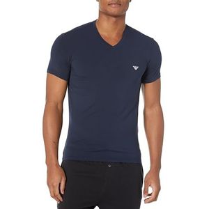 Emporio Armani Heren Mannen Mannen Soft Modal T-shirt, marineblauw, L