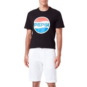 BRAX Bari bermudabroek voor heren in sportieve chino-look, wit (white 99), 46