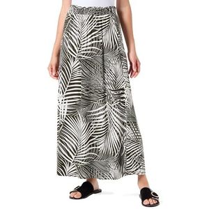ONLY Dames Onlnova Life Vis Long Skirt AOP zomerrok, groen, 42