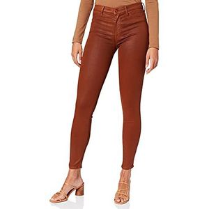 7 For All Mankind Dames Hw Skinny Coated Slim Illusion Cinnamon broek, bruin, 25
