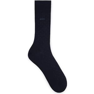 BOSS Heren George RS Dots MC middelhoge sokken van gemerceriseerde katoenmix, donkerblauw, 41/42 EU