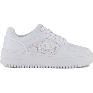 Champion Legacy-Rebound Platform Abstract W, Sneakers voor dames, wit/allover (WW001), 36,5 EU, Wit Allover Ww001, 36.5 EU