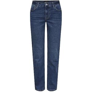 Bestseller A/S Dames Pckesia Mw Straight Mb Noos Jeans, blauw (medium blue denim), 28W x 32L