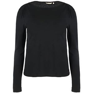 Mexx T-shirt met lange mouwen voor dames, boothals, zwart, XL