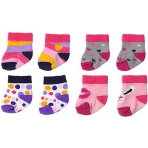 BABY born Socks 836057 - Sokken voor poppen tot 43cm - Verkrijgbaar in twee verschillende stijlen - Geschikt voor kinderen vanaf 3 jaar oud