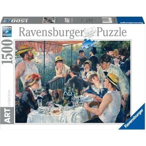 Ravensburger - Puzzel Renoir: The Lunch of the Roeiers, Art Collectie, Puzzel 1500 stukjes, Puzzel voor Volwassenen, Puzzel, Geschenken voor Volwassenen, 80 x 60 cm