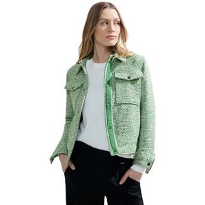 Cecil Bouclé damesjas, celery green, XXL